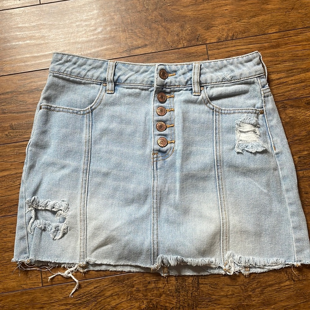 PacSun Distressed mini Jean Skirt size 26